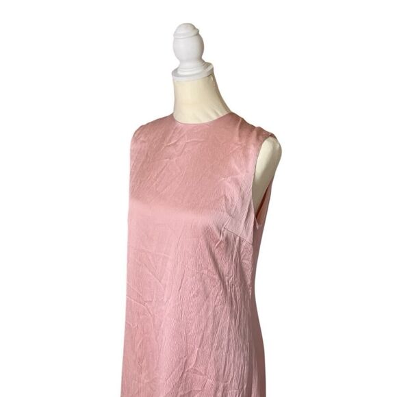 Veiled Collection New York Designer Maxi Dress Light Pink Crepe US Small - Picture 2 of 9